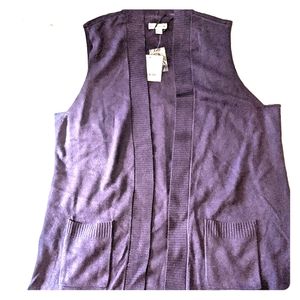 NWT Plum Tunic Sweater Vest